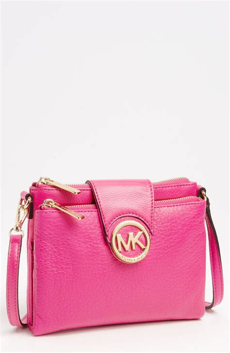 pink michael kors purse crossbody|michael kors pink studded purse.